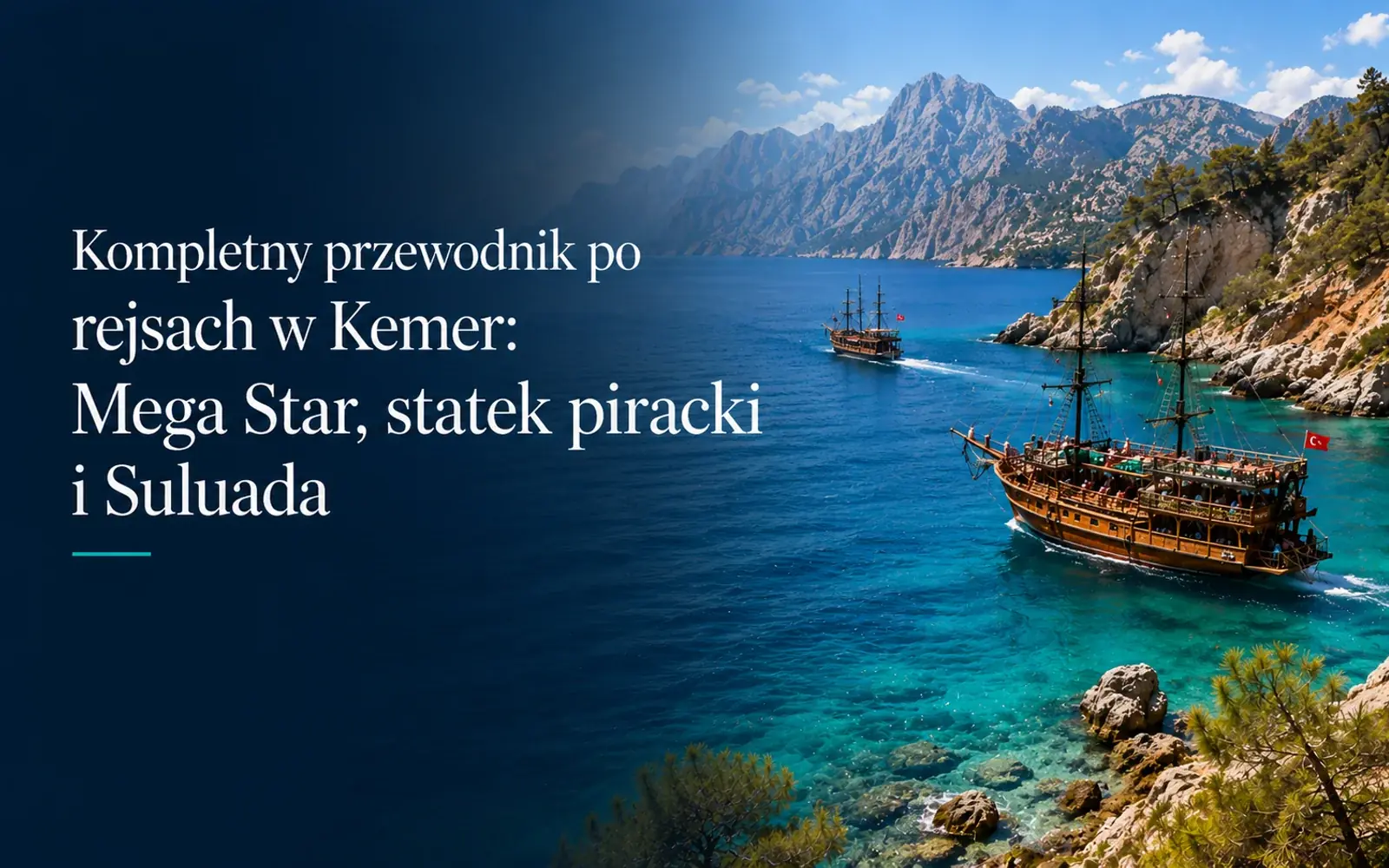 Rejsy Statkiem w Kemer: Mega Star, Statek Piracki i Suluada