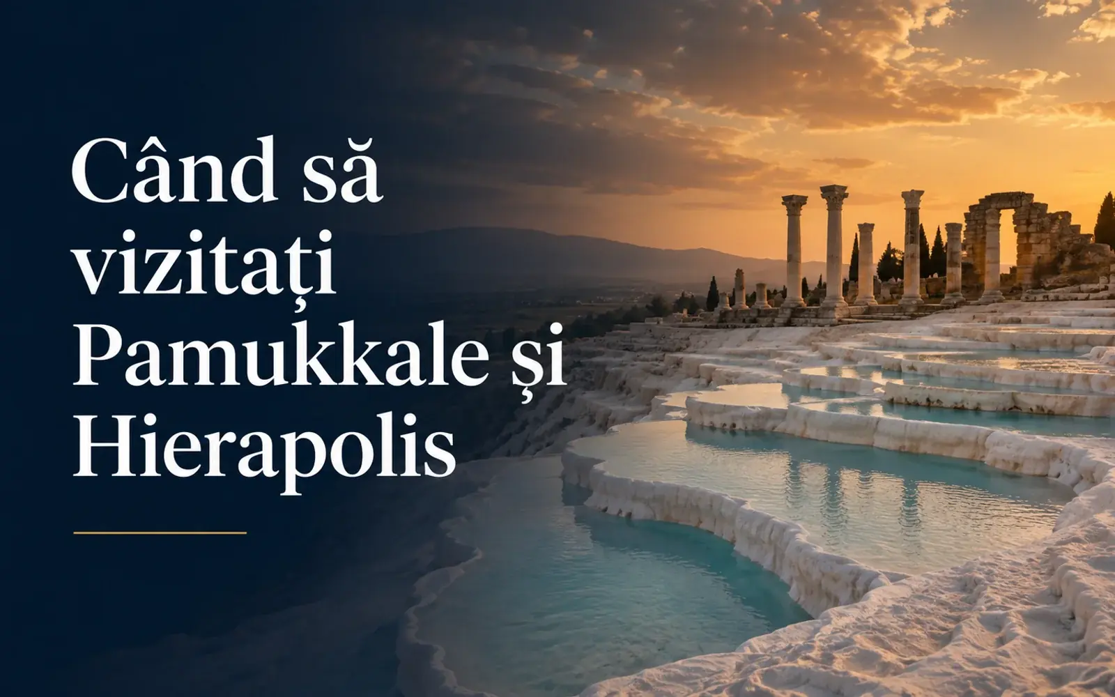 Cel mai bun timp pentru a vizita Pamukkale și Hierapolis