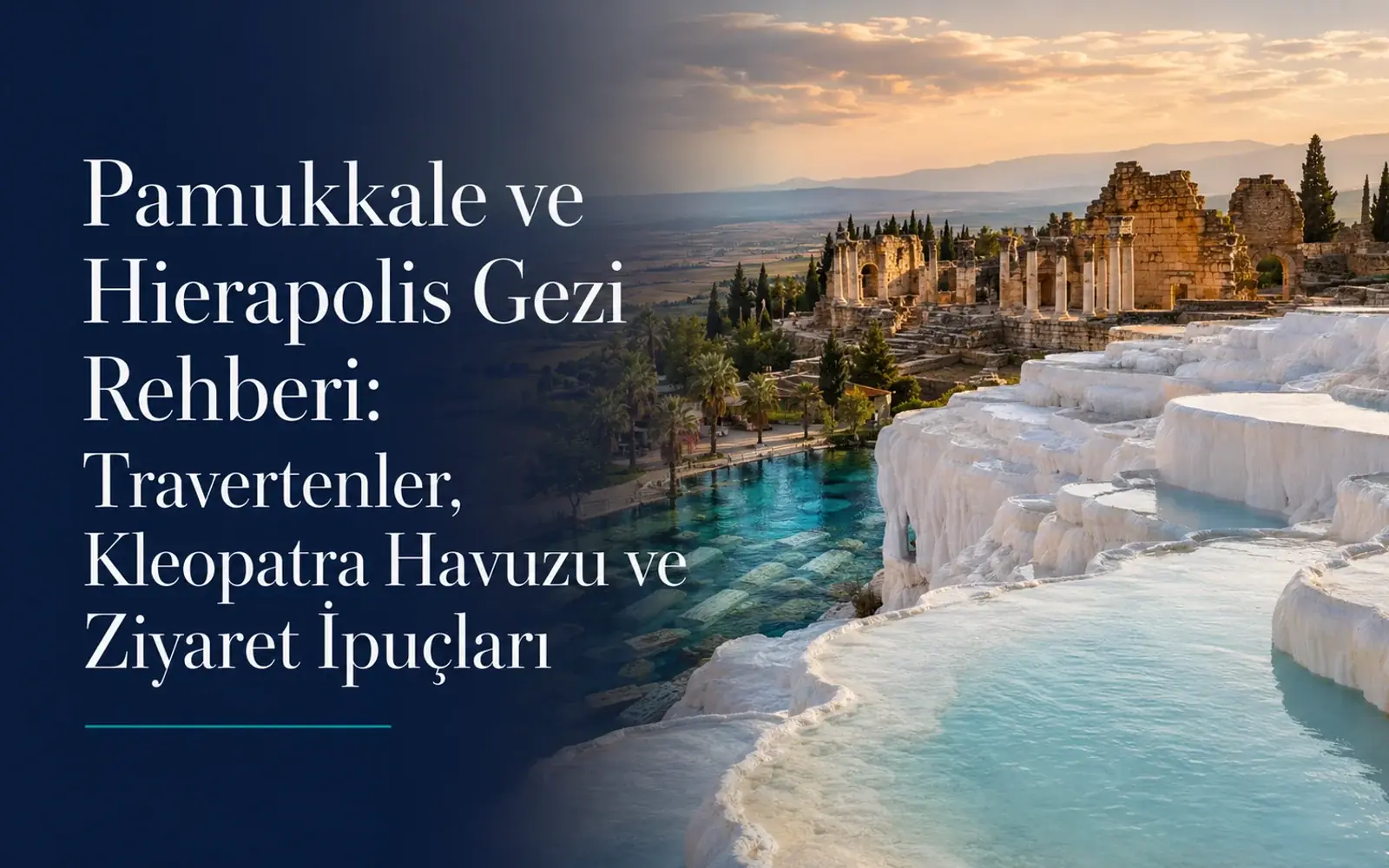 Pamukkale ve Hierapolis Gezi Rehberi: Travertenler, Kleopatra Havuzu ve Ziyaret İpuçları